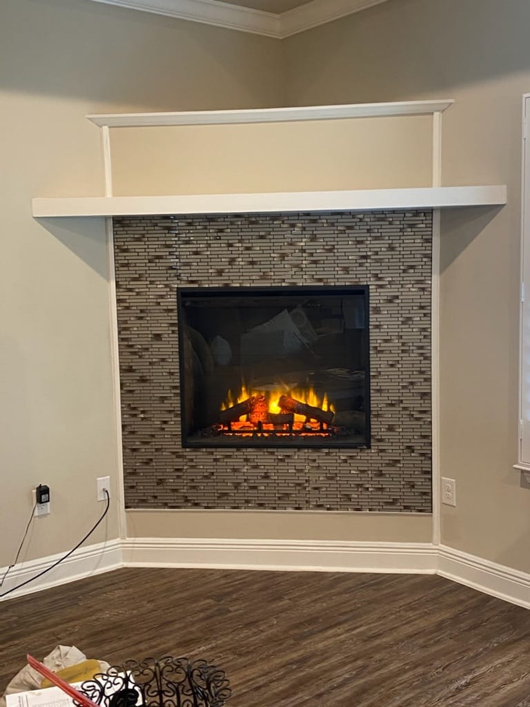 brand new fireplace installation Macon